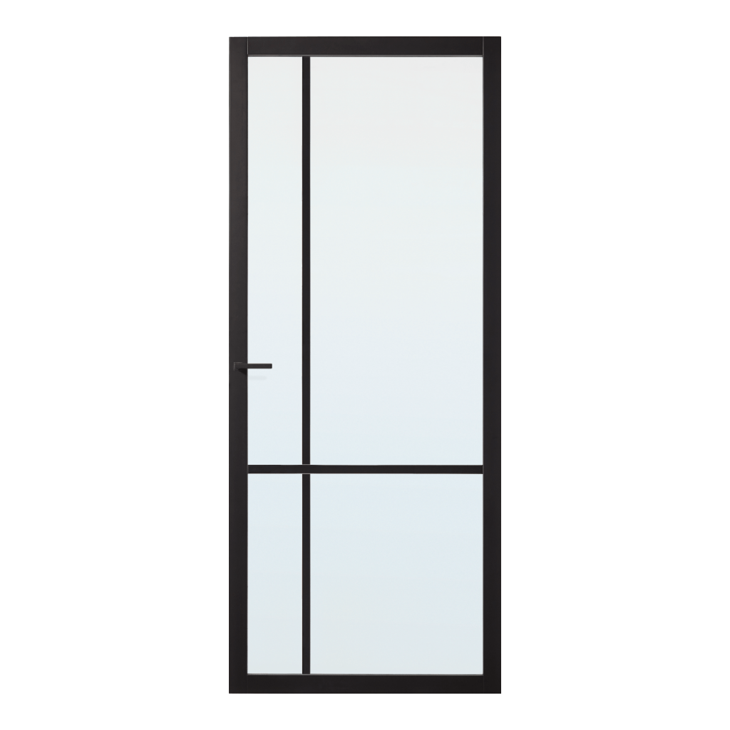 Binnendeur Skantrae Slimseries SSL 4009 Nevel Glas Zwart