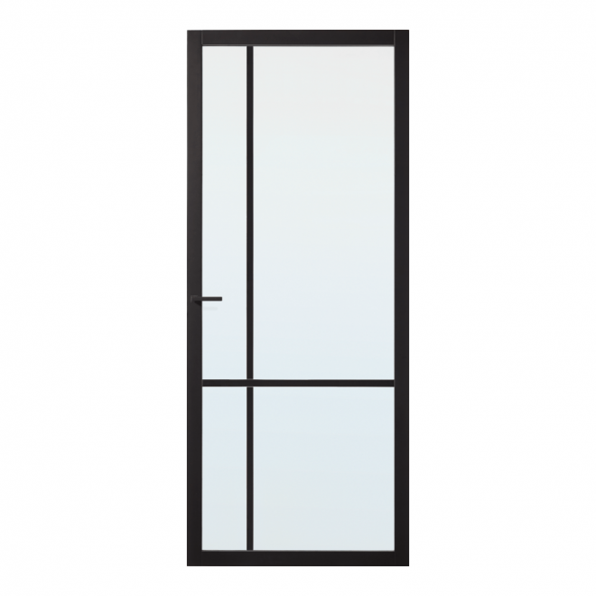 Binnendeur Skantrae Slimseries SSL 4009 Nevel Glas Zwart