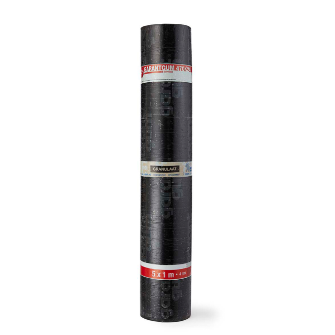 Soprema Garantgum Bitumen Toplaag 470K24 Zwart Granulaat 1x5mtr