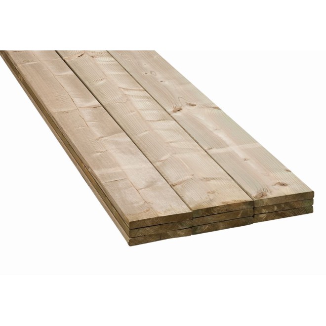 Vuren hout geïmpregneerd 22x150mm - Netto 18x145mm
