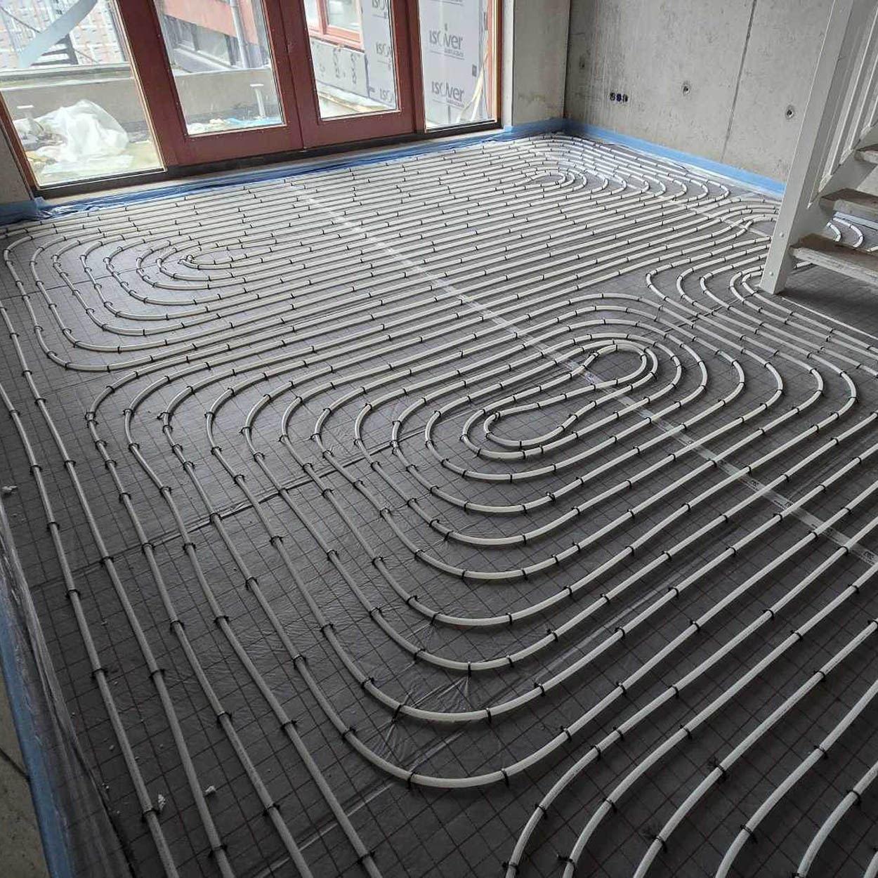Tackerplaat vloerverwarming 10m2