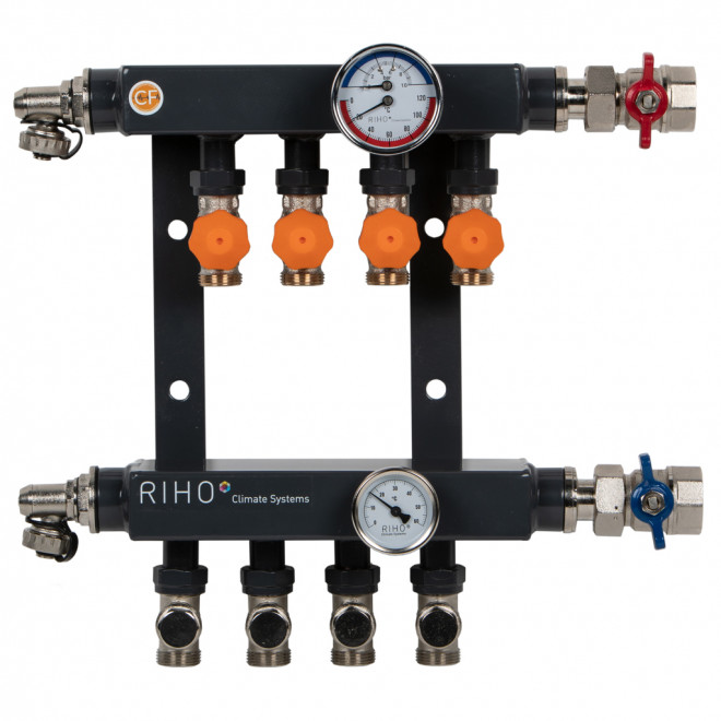 Vloerverwarming Constant Flow Verdeler zonder Pomp