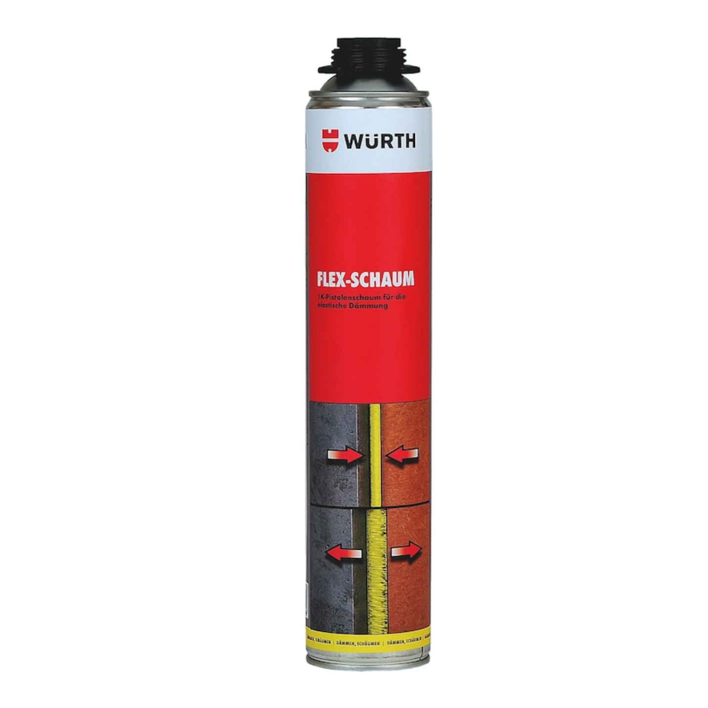 Würth 1K Montageschuim Flex-Schuim 880ml + Spuitmond