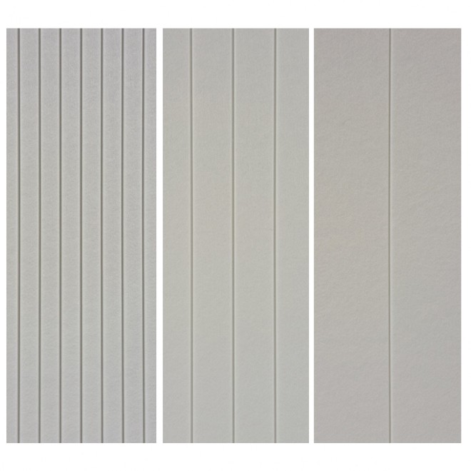 Muro Akoestisch PET Vilt Wandpaneel Wit 600 – 120x60 cm – 2 st