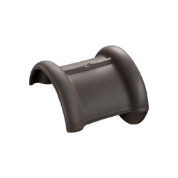 Koramic Halfronde Eindvorst 225mm Roestkleur Blauw Gesmoord