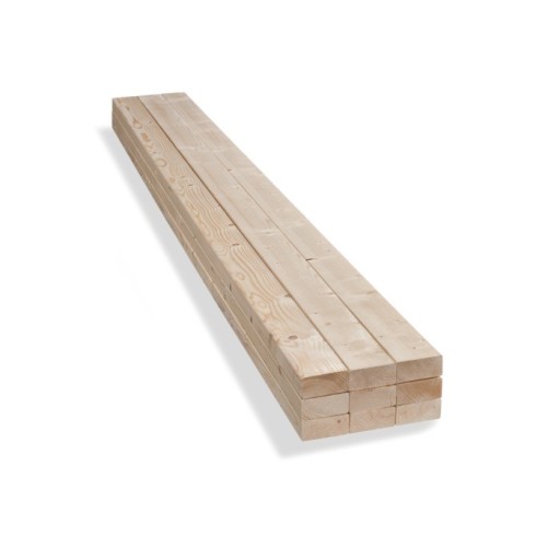 Vuren balk geschaafd 50x125mm - Netto 44x120mm