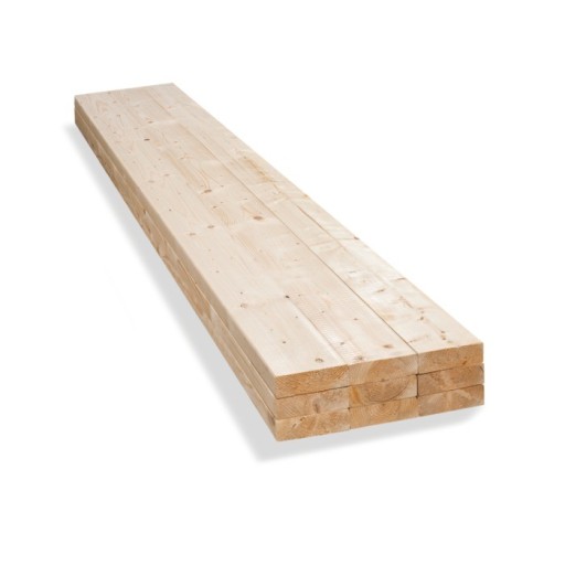 Vuren balk C24 geschaafd 75x200mm - Netto 70x195mm