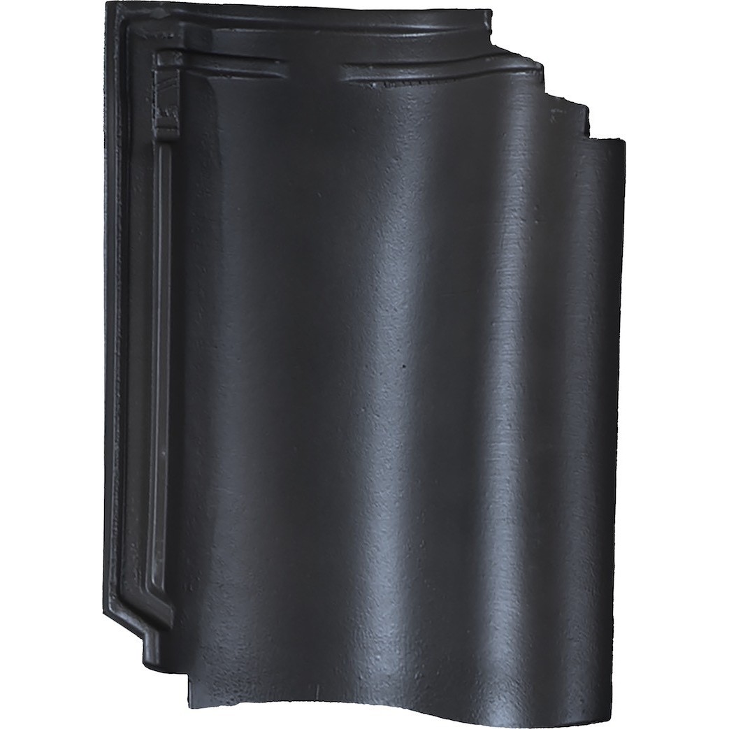 Monier dakpan OVH206 Zwart glazura engobe pak/6st