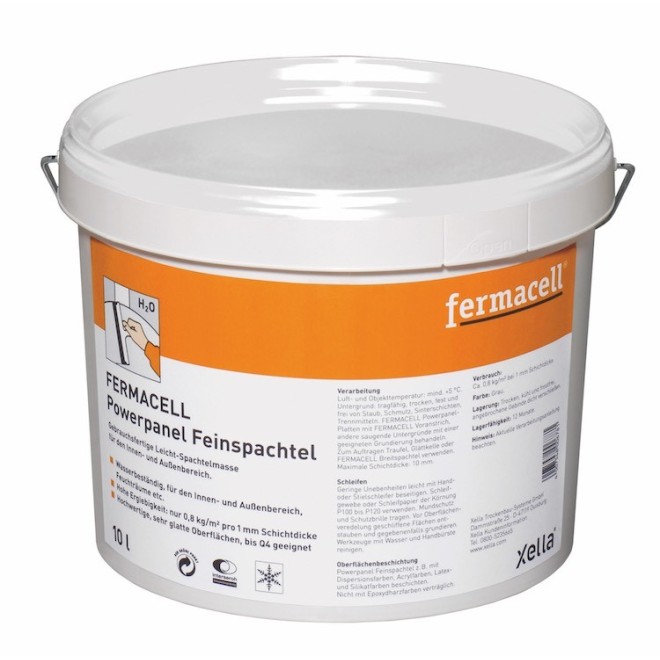 Fermacell PowerPanel afwerkmortel Pasteus 10l grijs